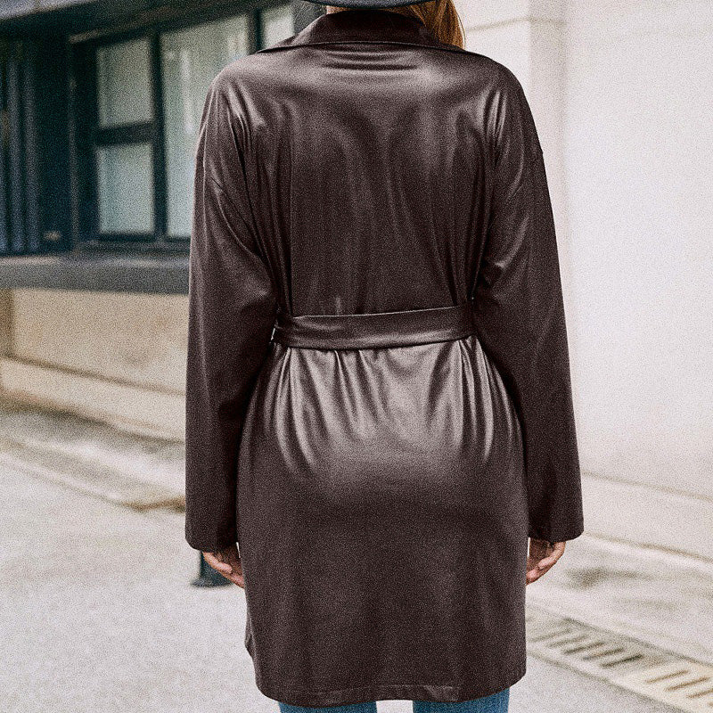 Casual Faux Leather Jacket